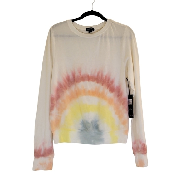 Wildfox Rainbow Tie Dye Oversized Sweatshirt - Picture 4 of 13